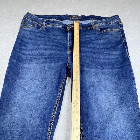 Torrid Jeans Womens Size 24R Luxe Slim Boot Dark Wash Stretch Denim Jeans - Picture 7 of 11